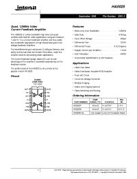 Datasheet HA5025EVAL manufacturer Intersil